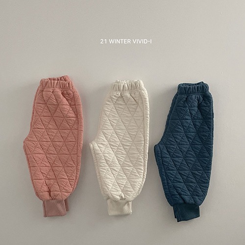 [비비드아이] 겨울 누빔 바지(3color) XS-JM